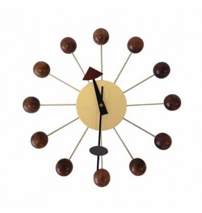 Nelson Style Ball Clock - Walnut