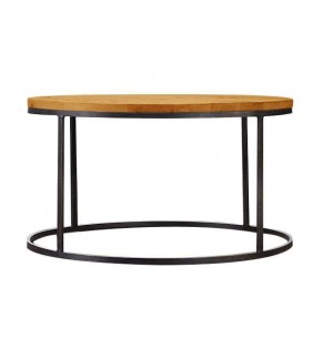 Modern Industrial Round Coffee Table