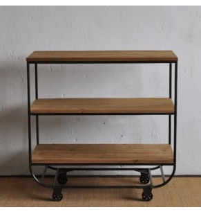 Dermot Industrial Solid Wood Multi Purpose Shelf