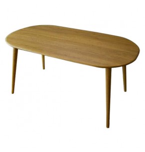 Luz Solid Oak Wood Dining Table