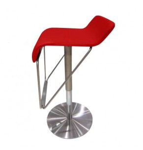 Kael Leather Swivel Adjustable Bar Stool