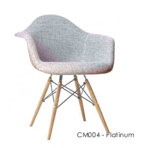 Charles Eames DAW Style Chair - Upholstered - Full Fabric