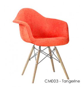 Charles Eames DAW Style Chair - Upholstered - Full Fabric