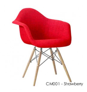 Charles Eames DAW Style Chair - Upholstered - Full Fabric