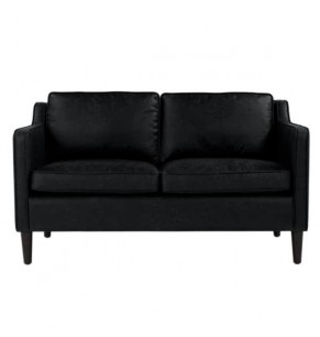 Veronica Contemporary Fabric / Leather Sofa - 2 Seater