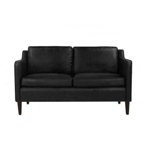 Veronica Contemporary Fabric / Leather Sofa - 2 Seater 