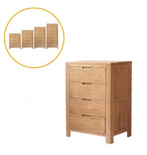 Eden Solid Wood Tallboy Storage Cabinet - More Sizes