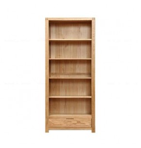 Carson Solid Oak Wood Shelf and Storage Unit