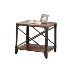 Rafael Square Modern Industrial Coffee Table 