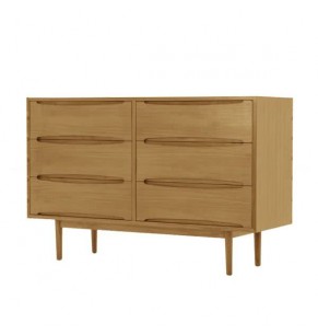 Vidler Retro Sideboard Buffet and Console Cabinet - Oak Finish