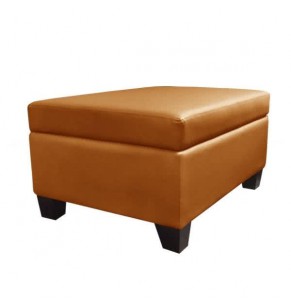 Rosalind Leather Storage Ottoman