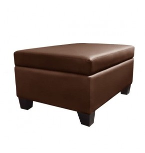 Rosalind Leather Storage Ottoman