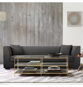 Celestine Brass Glass Coffee Table