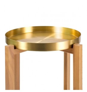 Rosaria Brass Side and Accent Table