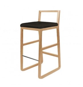 Porter Leather Upholstered Wood Barstool