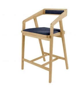 Nadine Fabric Upholstered Wood Bar stool