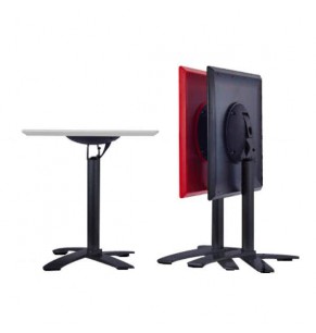 Glover Square Folding Table - Black Legs - More Colors