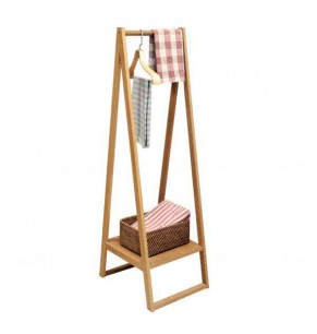 Alden Solid Oak Clothes Rack