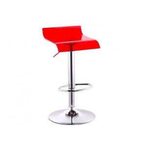 Martha Adjustable Clear Barstool