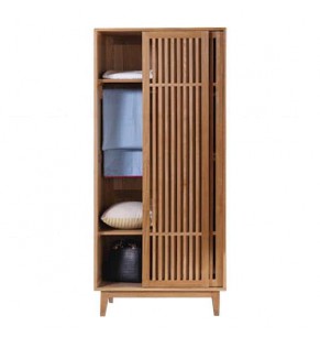 Innsbruck Solid Oak Wood Wardrobe with Sliding Doors