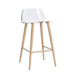 Westcliff Clear Polycarbonate Back Barstool 