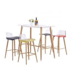 Westcliff Clear Polycarbonate Back Barstool 