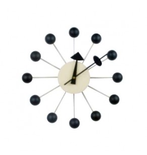 Nelson Style Ball Clock - Black