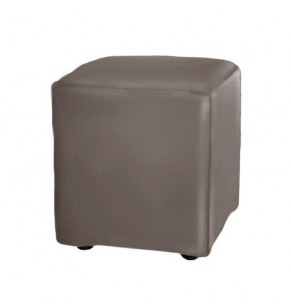 Stockroom Mini Cake Leather Ottoman - Square