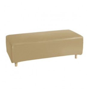 Stockroom Biggie Cake Leather Ottoman / Bench