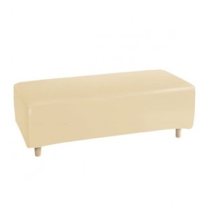 Stockroom Biggie Cake Leather Ottoman / Bench