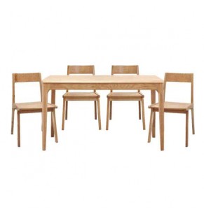 Martin Solid Wood Dining Table and Dining Chair Combo Set - Oak - More Sizes