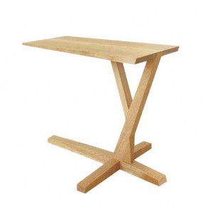 Frankel Solid Wood Cantilever Side Table - Oak