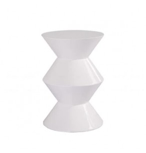 Sinclair Lofted Contemporary Side and Accent Table - White