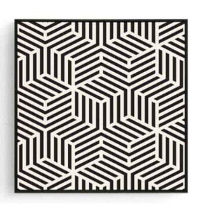 Stockroom Artworks - Square Canvas Wall Art - Cubes Pattern - More Sizes