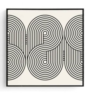 Stockroom Artworks - Square Canvas Wall Art - Roads Pattern - More Sizes