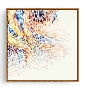 Stockroom Artworks - Square Canvas Wall Art - Rainbow Flow - More Sizes