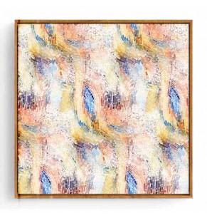 Stockroom Artworks - Square Canvas Wall Art - Rainbow Braids - More Sizes