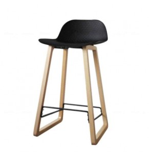 Coty Barstool with Wood Legs