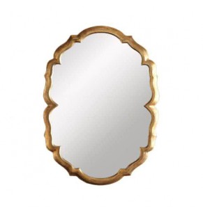 Lucca Baroque Frame Accent Mirror - Antique Gold