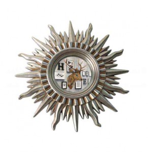 Falconet Sunburst Accent Mirror - Antique Silver
