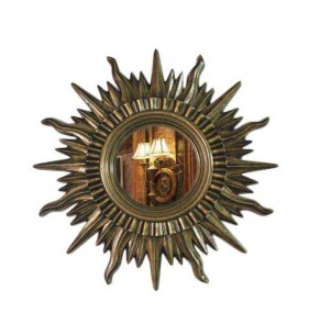 Falconet Sunburst Accent Mirror - Antique Bronze