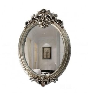 Summerson Ornamental Classical Frame Accent Mirror - Antique Silver