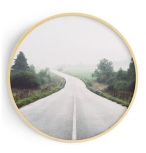 Stockroom Artworks - Circle Canvas Wall Art - Highway - More Sizes