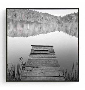 Stockroom Artworks - Square Canvas Wall Art - Boat Ramp - More Sizes
