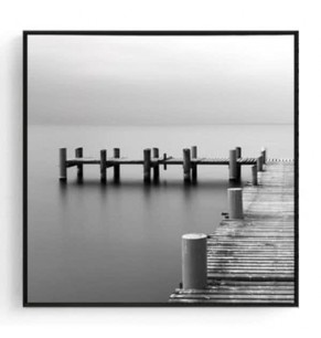 Stockroom Artworks - Square Canvas Wall Art - L-shaped Dock - More Sizes