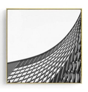 Stockroom Artworks - Square Canvas Wall Art - Monochrome Windows - More Sizes