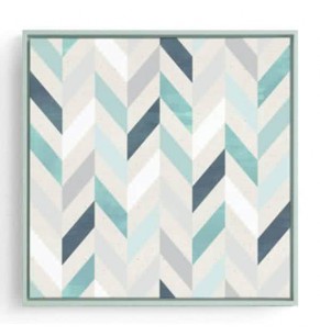 Stockroom Artworks - Square Canvas Wall Art - Geometric Parallelogram - More Sizes