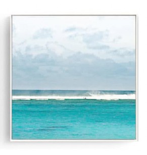 Stockroom Artworks - Square Canvas Wall Art - Seawaves - More Sizes