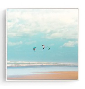 Stockroom Artworks - Square Canvas Wall Art - Paragliding - More Sizes
