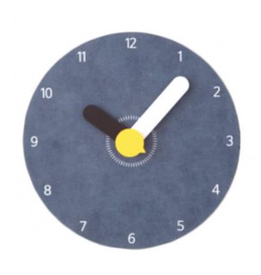 Crelle Round Wall Clock - Lake Blue